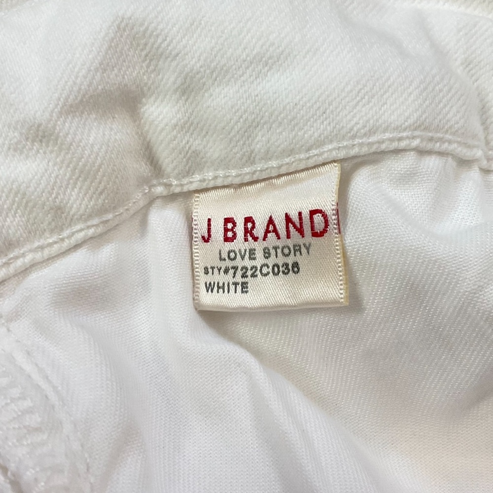 J Brand Love Story White Flared Jeans Sz 27 - Picture 6 of 8